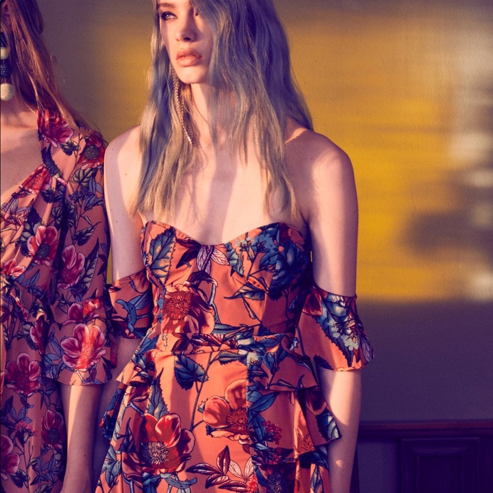 For Love and Lemons Flamenco Strapless Mini Dress - Picture 3 of 5